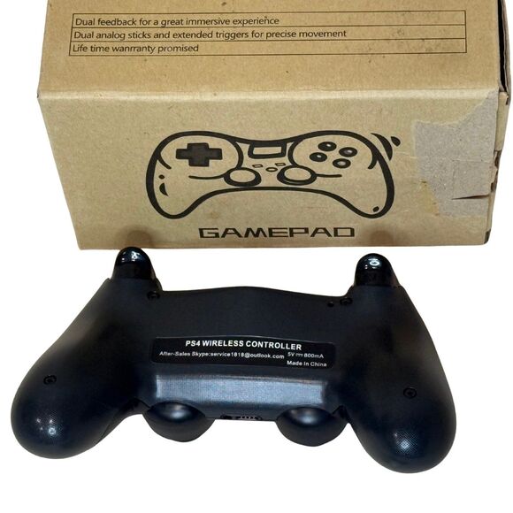 Wireless Controller for PS4 with Non-Slip Grip, 3.5mm Audio Jack and Thumb Caps - Picture 5 of 6